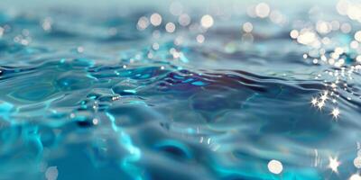 water in the pool close-up photo