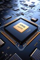 chips on motherboard photo
