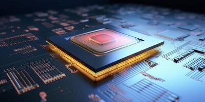 chips on motherboard photo