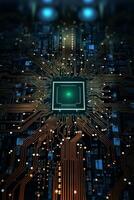 chips on motherboard photo