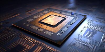 chips on motherboard photo