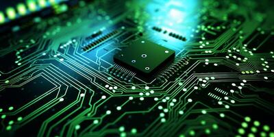 chips on motherboard photo