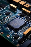 chips on motherboard photo