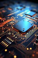 chips on motherboard photo