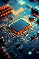 chips on motherboard photo