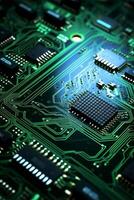 chips on motherboard photo