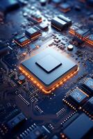 chips on motherboard photo