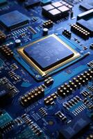 chips on motherboard photo
