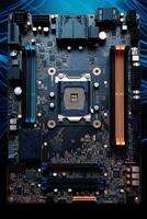 chips on motherboard photo