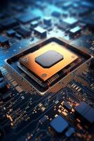 chips on motherboard photo