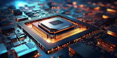 chips on motherboard photo