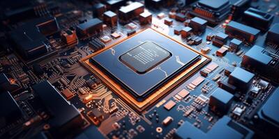 chips on motherboard photo