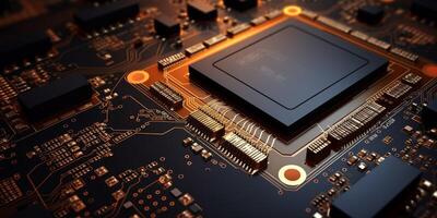 chips on motherboard photo