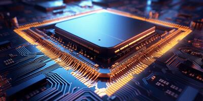 chips on motherboard photo