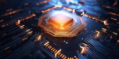 chips on motherboard photo