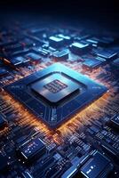chips on motherboard photo