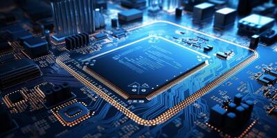 chips on motherboard photo