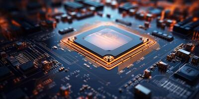 chips on motherboard photo