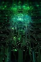 chips on motherboard photo