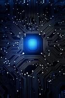 chips on motherboard photo