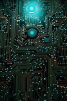 chips on motherboard photo