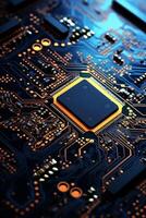 chips on motherboard photo