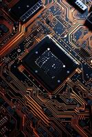 chips on motherboard photo