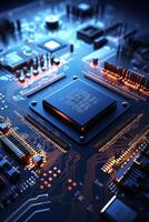 chips on motherboard photo