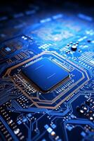 chips on motherboard photo