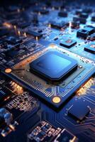 chips on motherboard photo