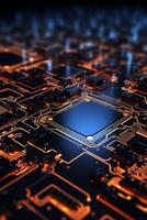 chips on motherboard photo