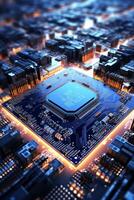 chips on motherboard photo