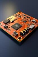 chips on motherboard photo