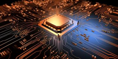 chips on motherboard photo