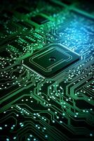 chips on motherboard photo