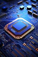 chips on motherboard photo
