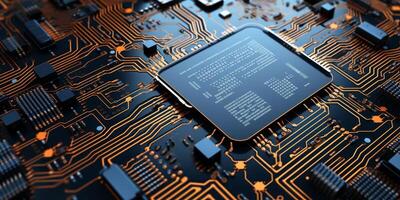 chips on motherboard photo