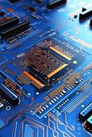 chips on motherboard photo