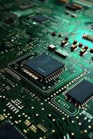 chips on motherboard photo
