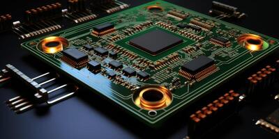 chips on motherboard photo