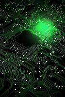 chips on motherboard photo