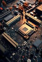 chips on motherboard photo