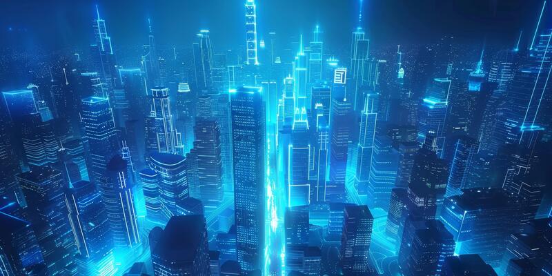 skyscrapers of a big city