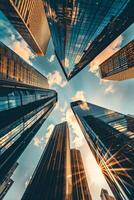 skyscrapers of a big city photo