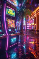 winning on Three Sevens slot machines photo