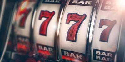 winning on Three Sevens slot machines photo