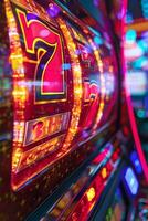 winning on Three Sevens slot machines photo