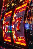 winning on Three Sevens slot machines photo