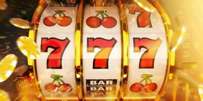 winning on Three Sevens slot machines photo