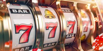winning on Three Sevens slot machines photo